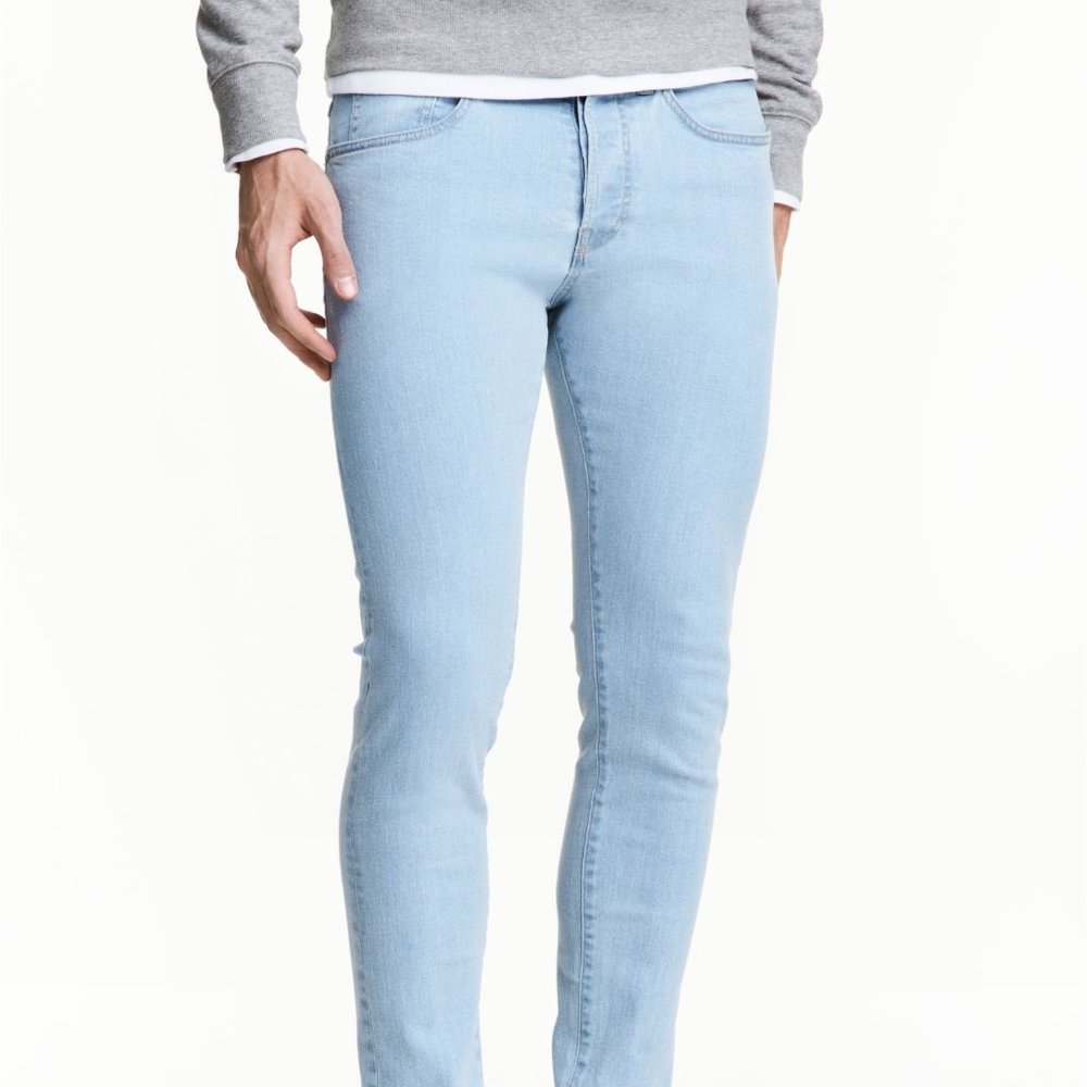 H&M Skinny Jeans Size 28/32 Light Wash